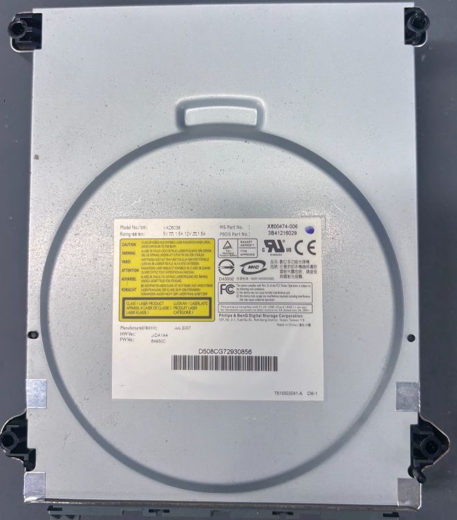 Xbox 360 Philips BenQ VAD6038 DVD Drive Working OEM No PCB Replacement
