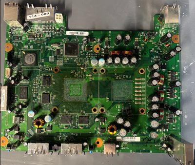 Xbox 360 Xenon Motherboard + Matching DVD PCB Serial Label E74 GPU Removed