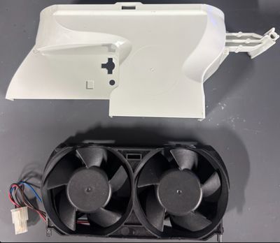 OEM Xbox 360 Phat Dual Cooling Fan Sunon KDE1207PTVX-A + White Shroud