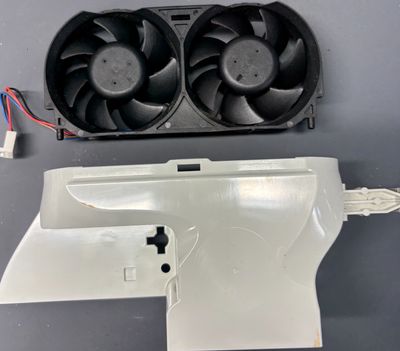 OEM Xbox 360 Phat Dual Cooling Fan Delta AUB0712HH X807581-001 + Shroud