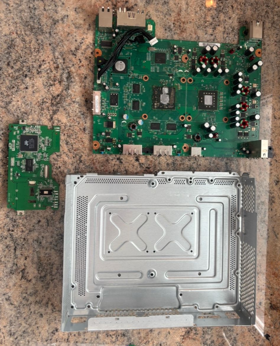 Xbox 360 Halo 3 Motherboard + Matching BenQ DVD Board &amp; Metal Tray