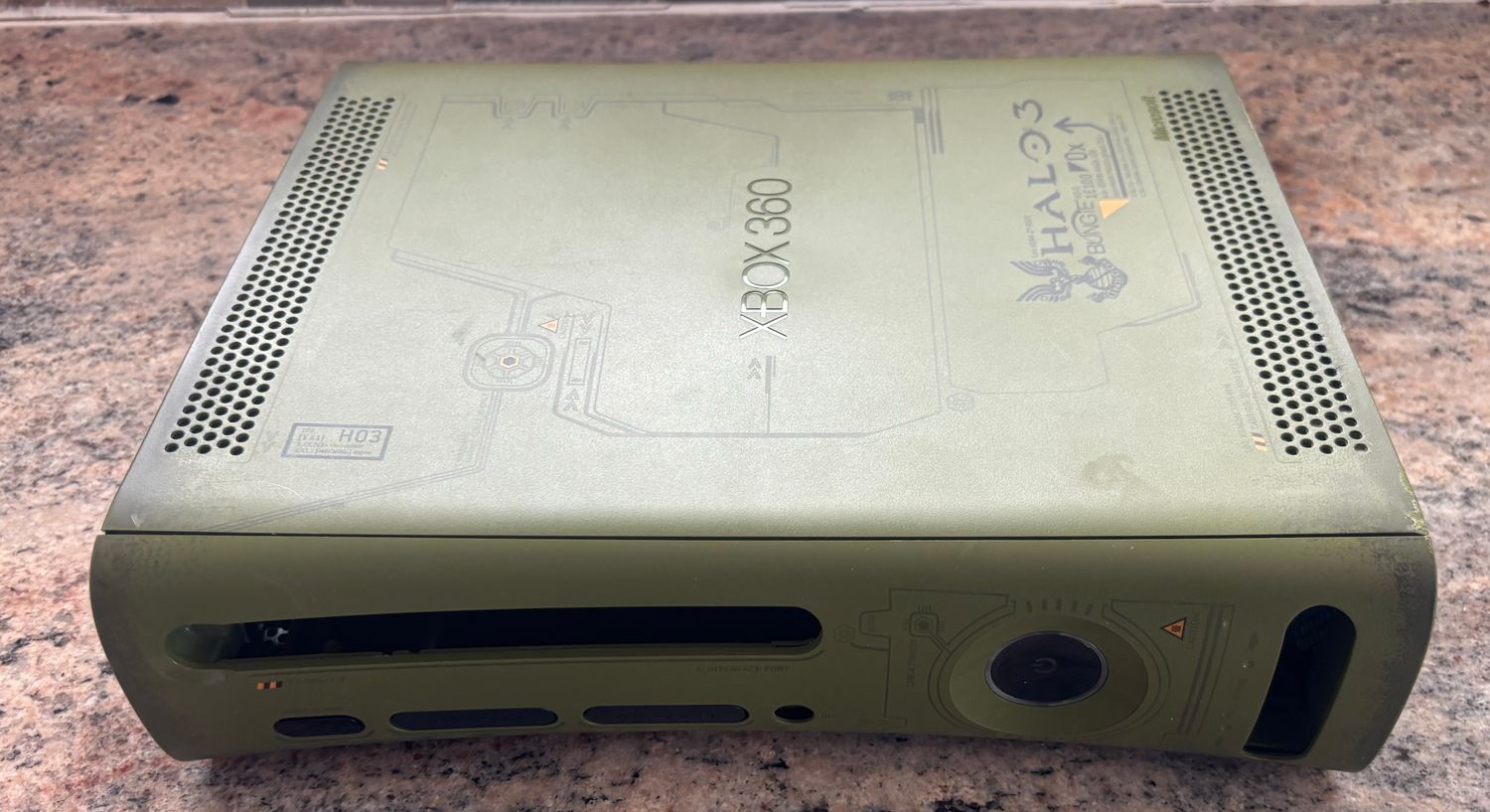 Microsoft Xbox 360 Halo 3 Edition OEM Case Shell Vents Faceplate