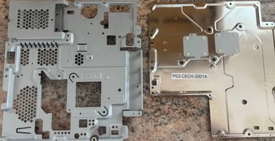 OEM Sony PS3 Slim CECH-2001A Motherboard Metal Shielding Plates Set