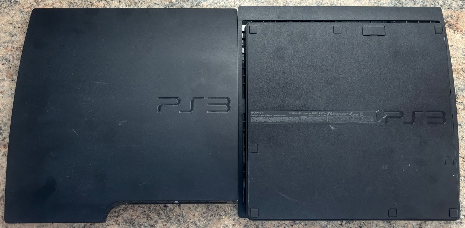 OEM Sony PS3 Slim CECH-2001A Complete Shell Housing No Cracks All Feet
