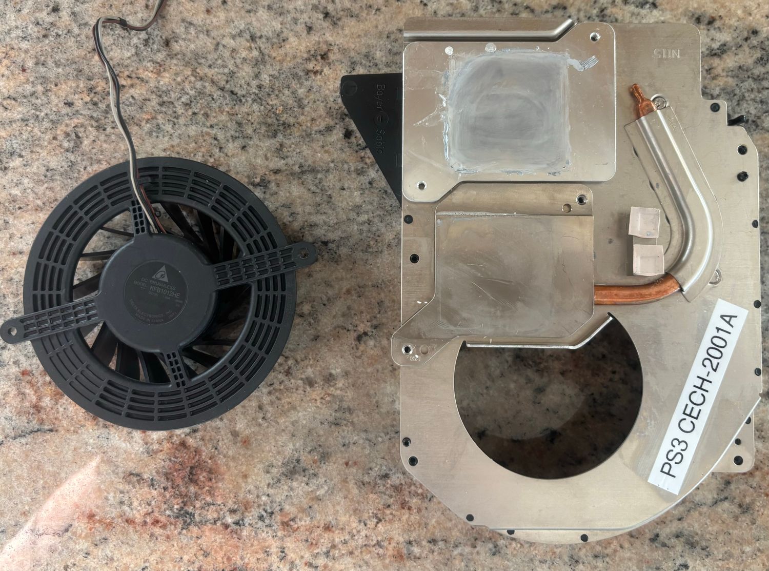 PS3 Slim Cooling Fan &amp; Heatsink Assembly CECH-2001