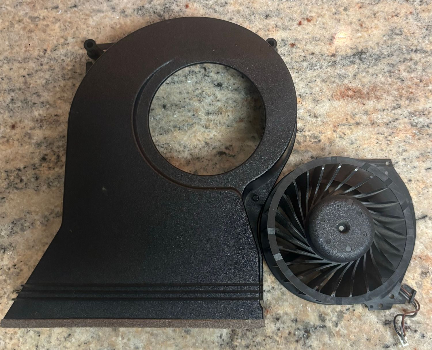 Sony PS3 Slim CECH-3001A OEM Nidec Cooling Fan &amp; Air Duct Shroud Assembly