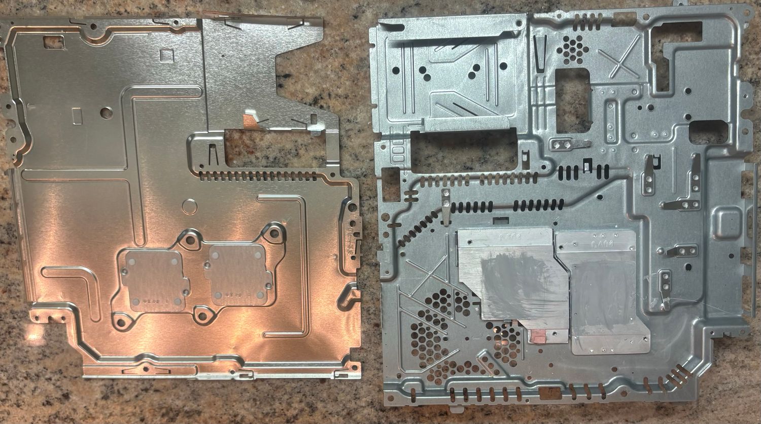 Sony PS3 Slim CECH-3001A OEM Motherboard Shielding Heatsink Metal Plates