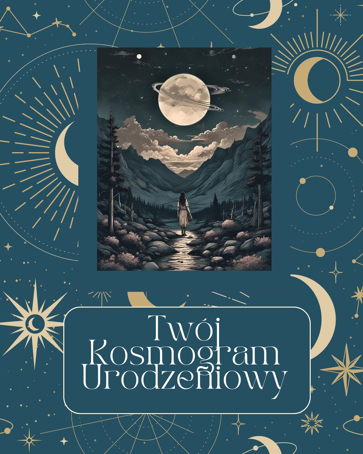 🌌 Kosmogram urodzeniowy – Twoja mapa duszy