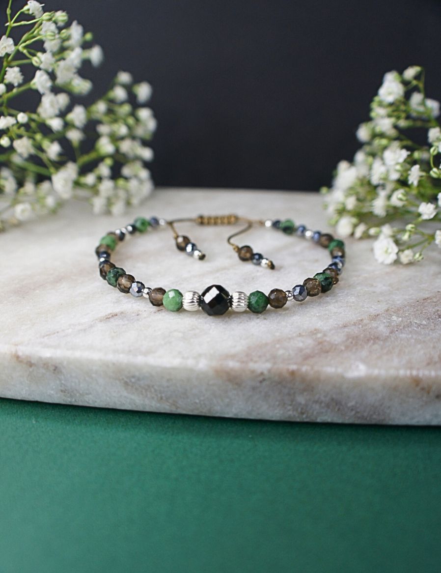 Bransoletka: Uziemienie &amp; Regeneracja | srebrna