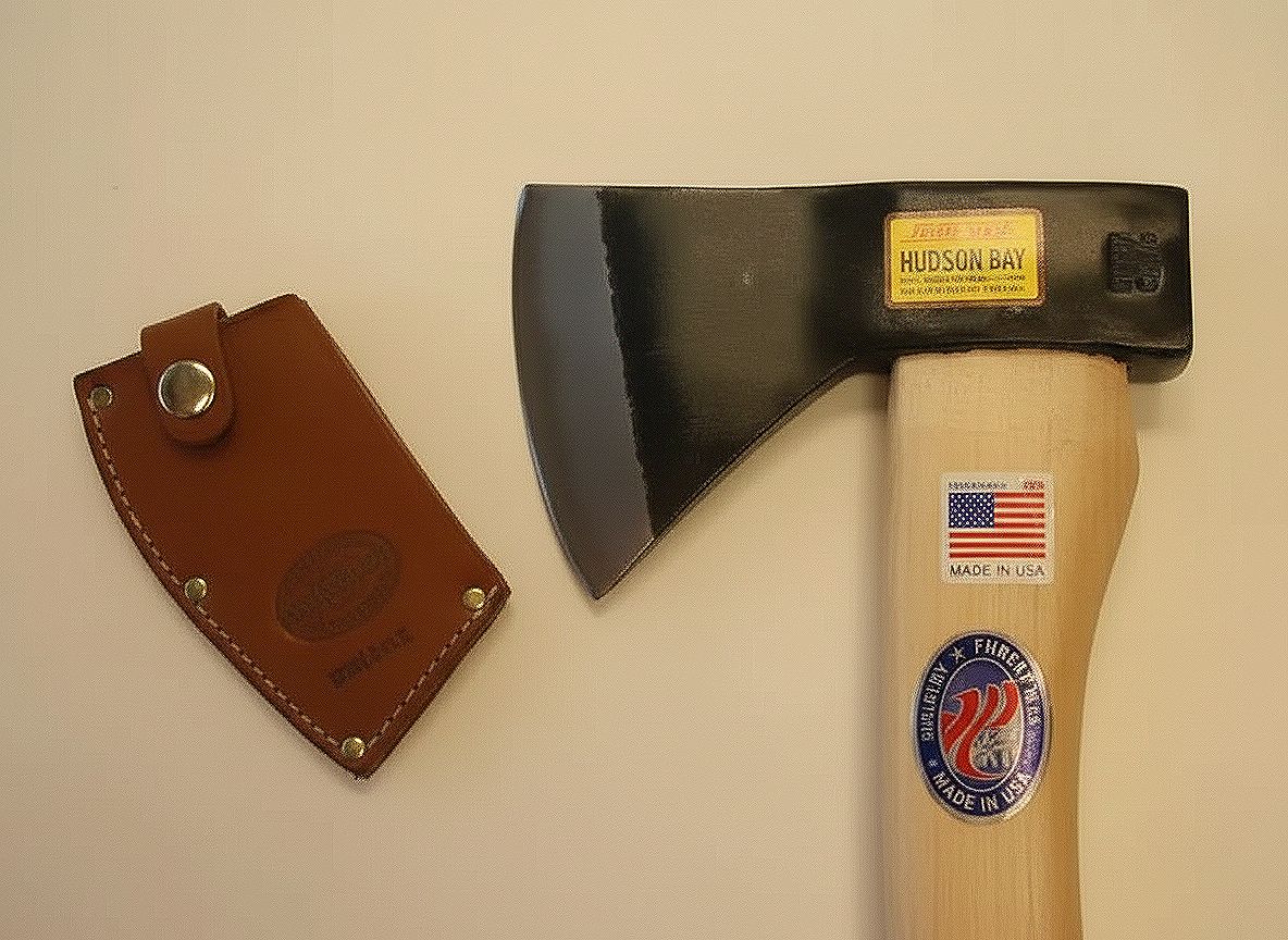 Axe Hudson Bay 18″ & 24 ” with Hickory Handle and sheath