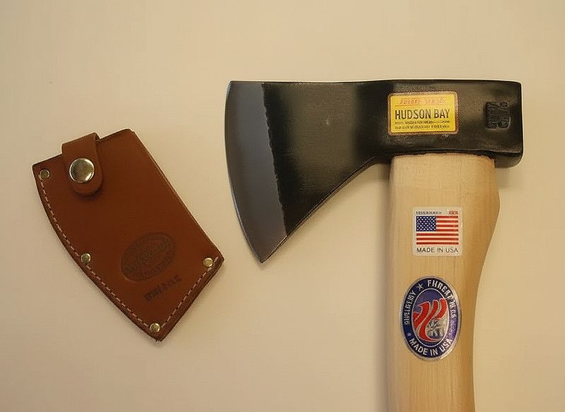 Axe Hudson Bay 18″ & 24 ” with Hickory Handle and sheath Axe Hudson Bay 18″ & 24 ” with Hickory Handle and sheath