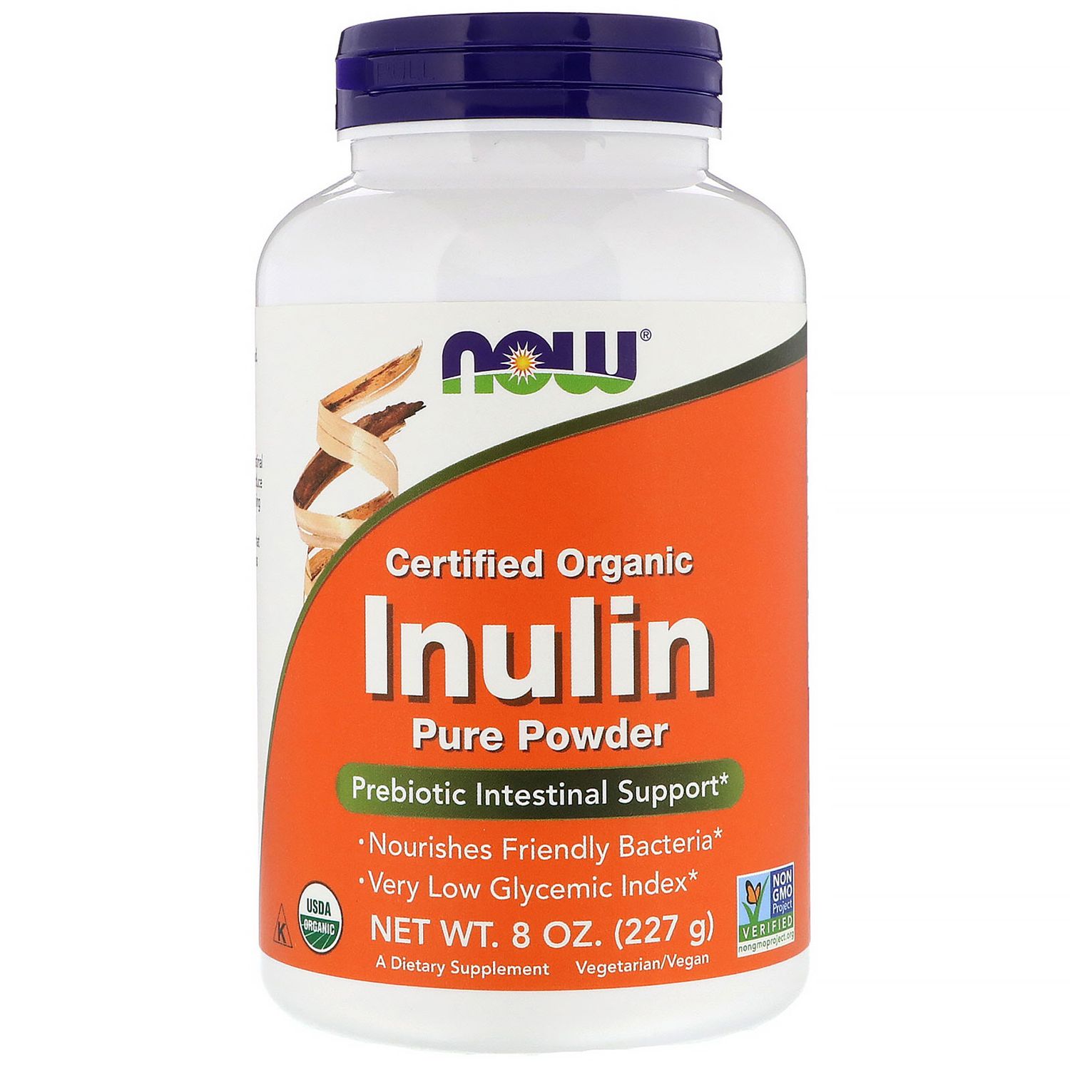 NOW PURE ORGANIC INULIN POWDER 227G