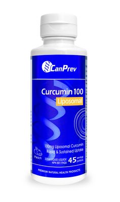 CANPREV LIPOSOMAL CURCUMIN (PEACH) 100MG 225ML
