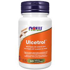 NOW ULCETROL W/ZINC L-CARNOSINE, MASTIC GUM 60TABS