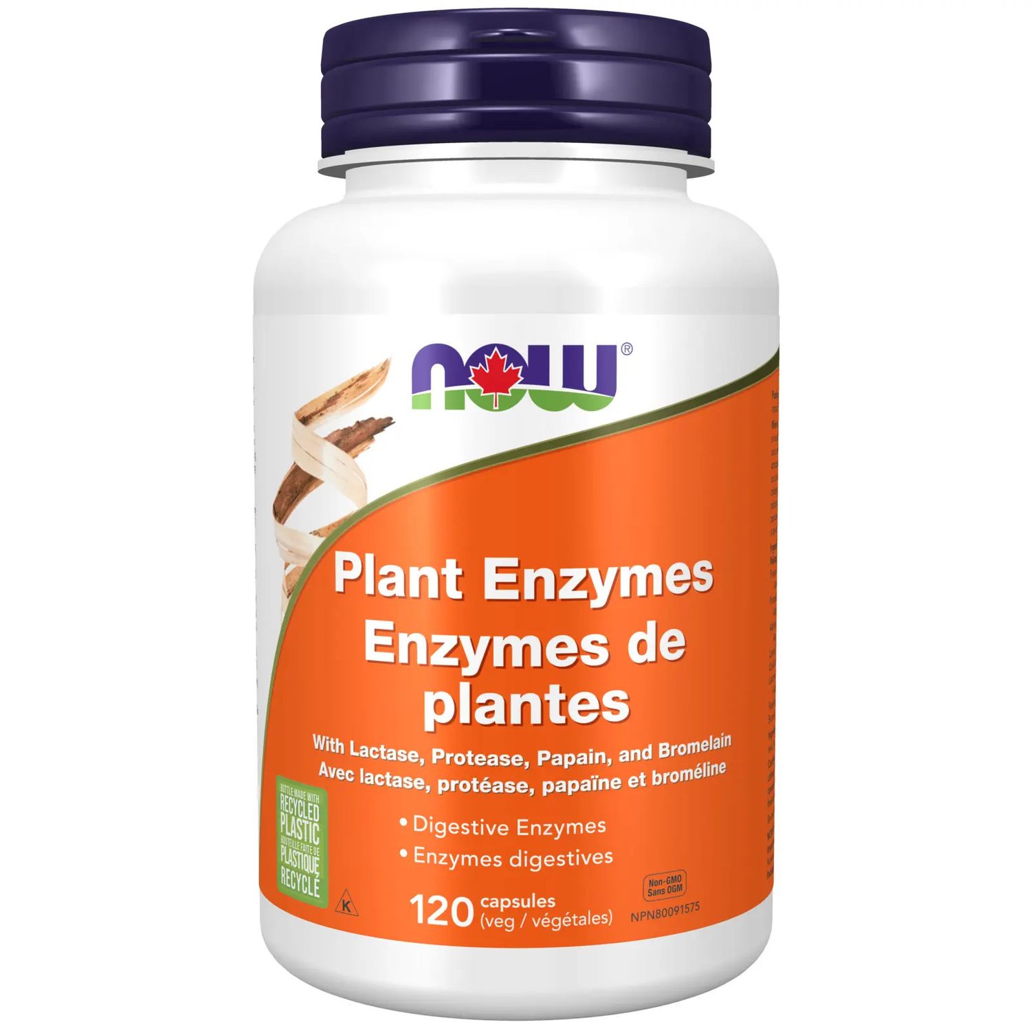NOW PLANT ENZYMES 120 VEGCAPS
