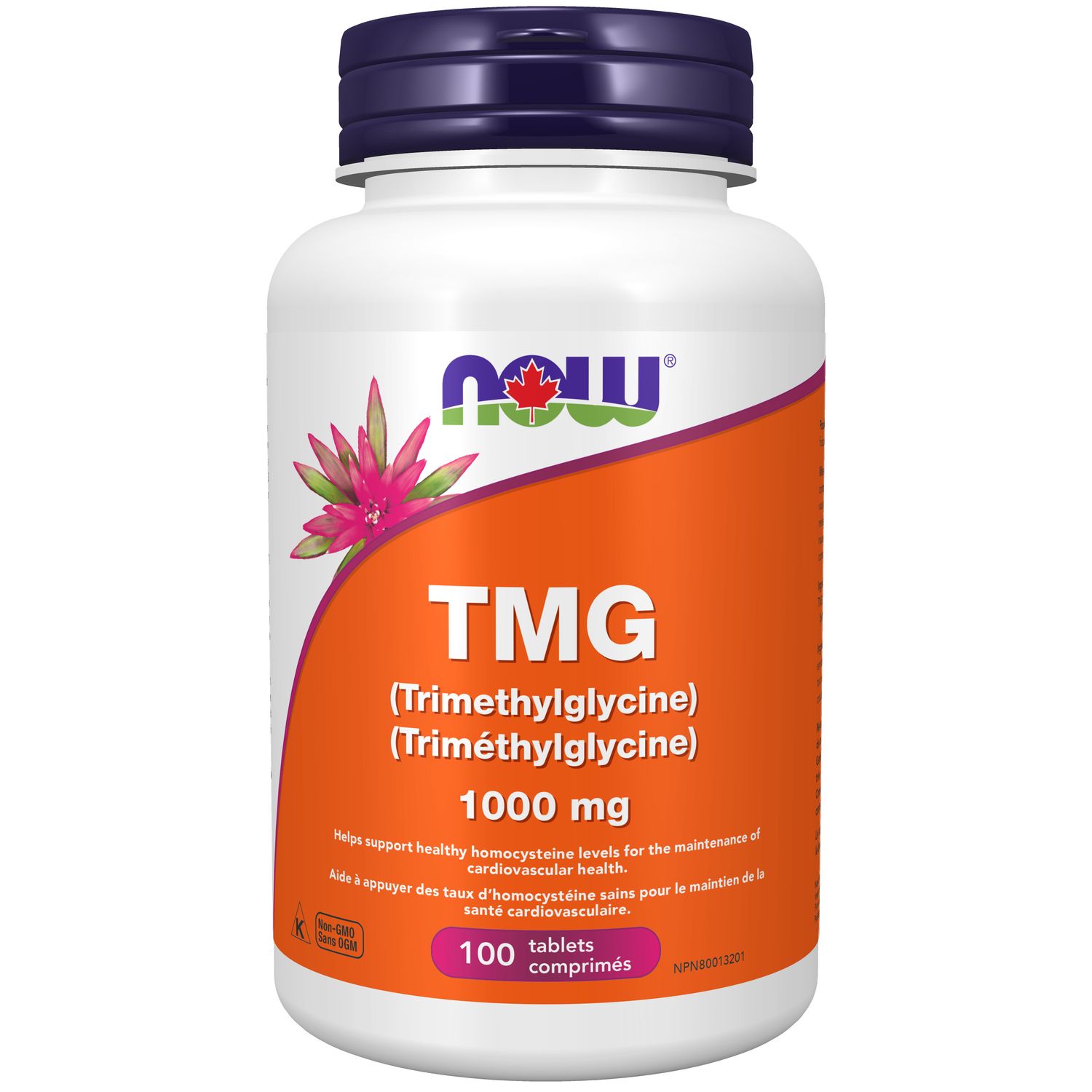 NOW TMG (TRIMETHYLGLYCINE) 1000MG 100 TABS