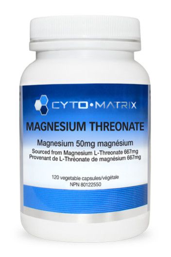 CYTO MATRIX MAGNESIUM THREONATE (667MG + 50MG) 120 VEG CAPS