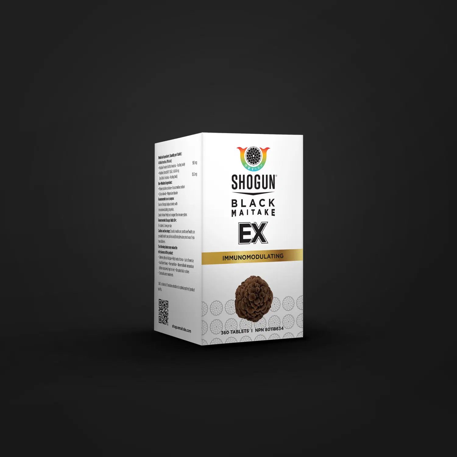 SHOGUN BLACK MAITAKE EX 360 TABLETS