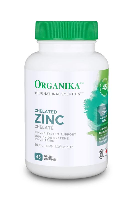 ORGANIKA ZINC CHELATED 50MG 45 TABS