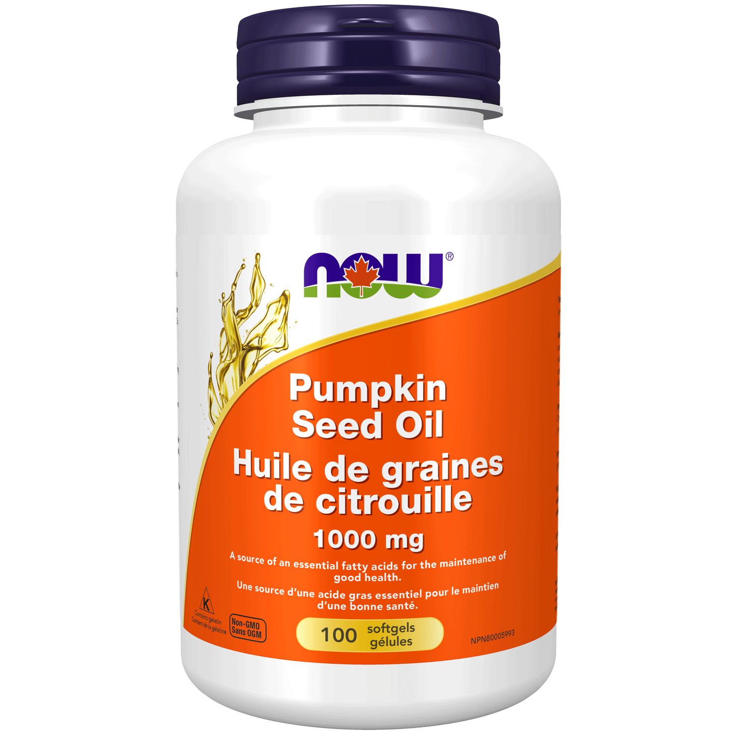 NOW PUMPKIN SEED OIL 1000mg 100 SOFTGELS