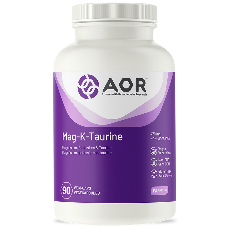 AOR MAG-K-TAURINE 90 VEGICAPS