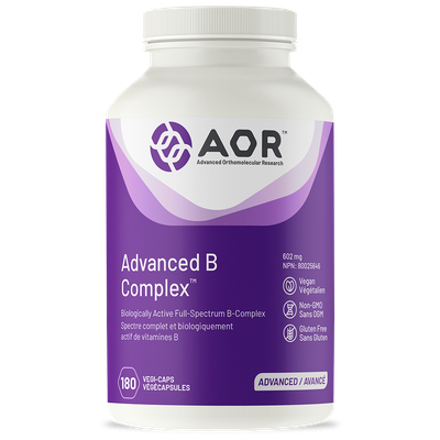 AOR ADVANCED B COMPLEX 180 VEGICAPS AOR ADVANCED B COMPLEX 180 VEGICAPS