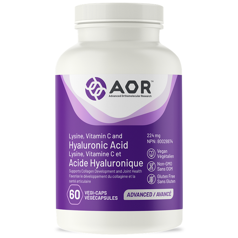 AOR LYSINE, VITAMIN C &amp; HYALURONIC ACID 60 VEGICAPS