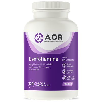 AOR BENFOTIAMINE 80MG 120 VEGICAPS