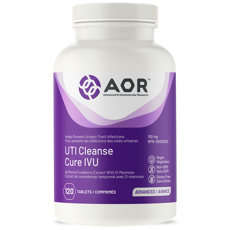 AOR UTI CLEANSE (D-MANNOSE) WITH CRANBERRY 120 TABS
