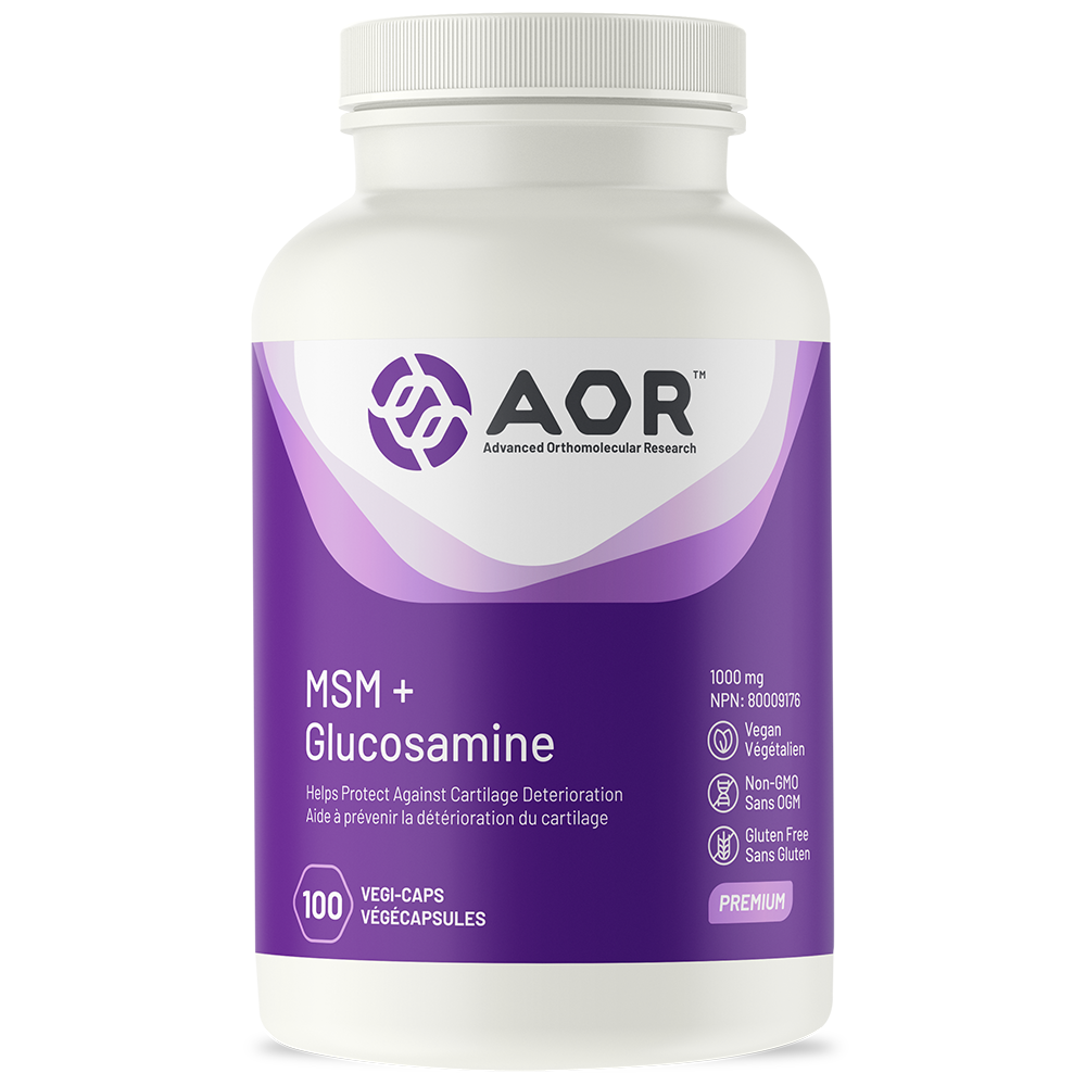 AOR MSM + GLUCOSAMINE 100 VEGICAPS