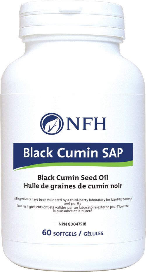 NFH BLACK CUMIN SAP 60 SOFTGELS