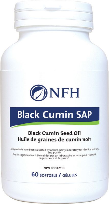 NFH BLACK CUMIN SAP 60 SOFTGELS