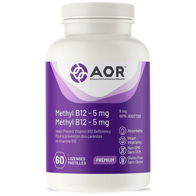 AOR B12 METHYLCOBALAMIN 5MG 60 LOZENGES