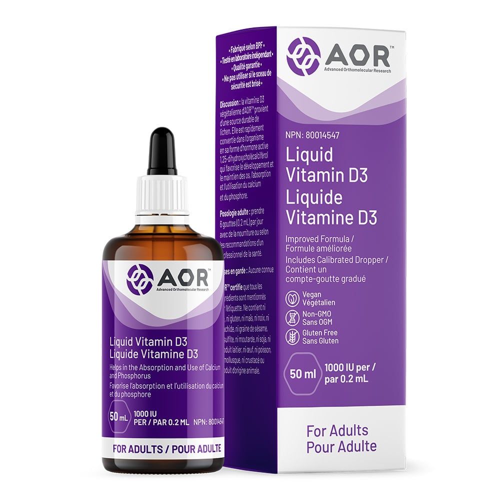 AOR VITAMIN D3 LIQUID ADULT 1000 IU 100ML