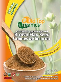 GOLD TOP FLAX SEED MILLED BROWN 454G