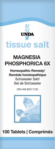 UNDA MAGNESIA PHOSPHORICA 6X TISSUE SALTS 100 TABS
