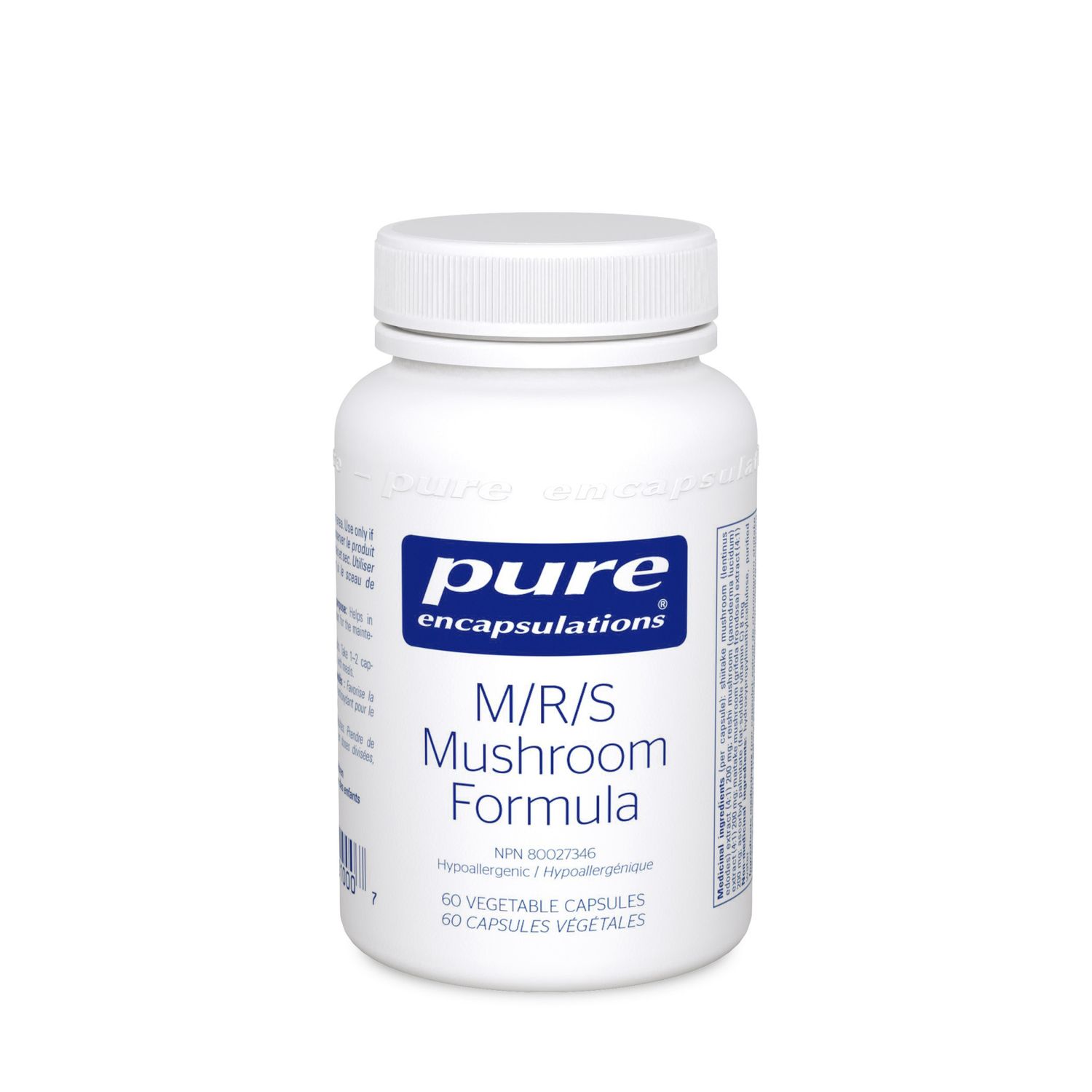PURE ENCAPSULATIONS M/R/S MUSHROOM FORMULA 60 VEGICAPS