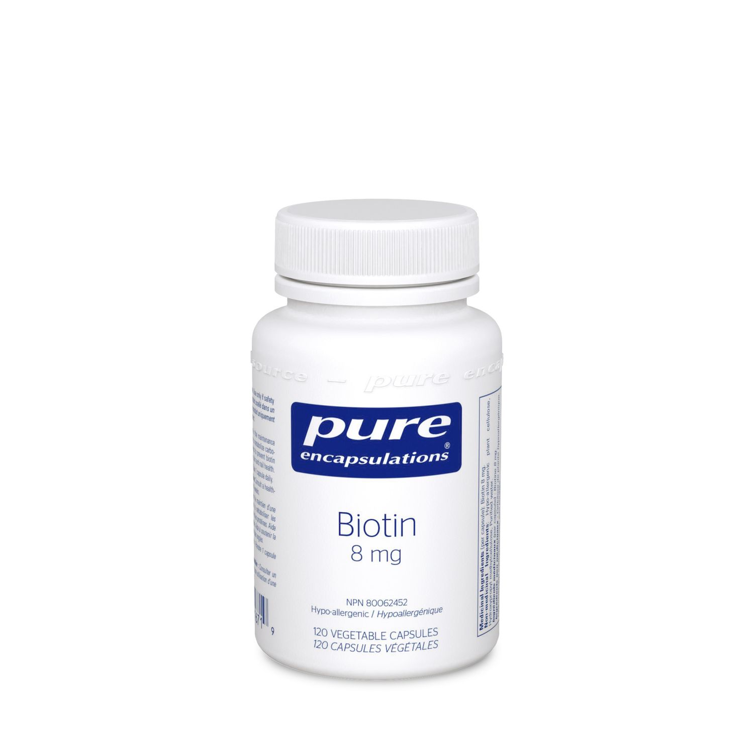 PURE ENCAPSULATIONS BIOTIN 8MG 120 CAPS