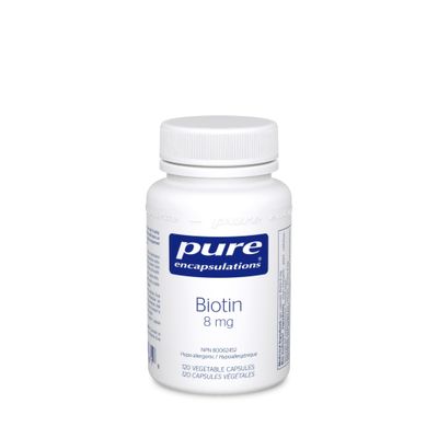 PURE ENCAPSULATIONS BIOTIN 8MG 120 CAPS PURE ENCAPSULATIONS BIOTIN 8MG 120 CAPS