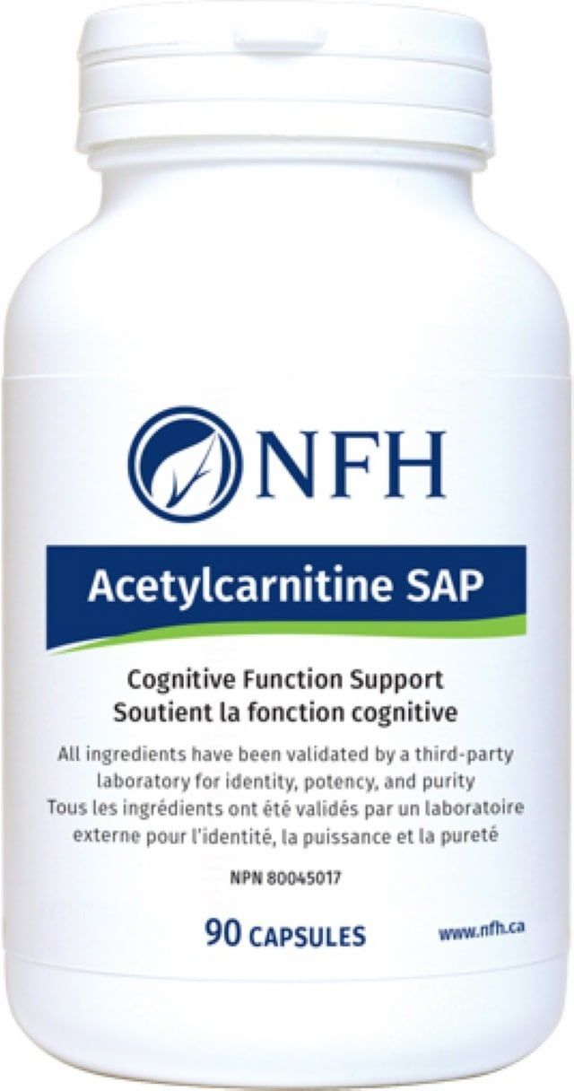 NFH ACETYLCARNITINE 500MG SAP 90 VEGICAPS