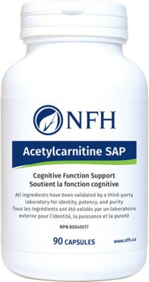 NFH ACETYLCARNITINE 500MG SAP 90 VEGICAPS