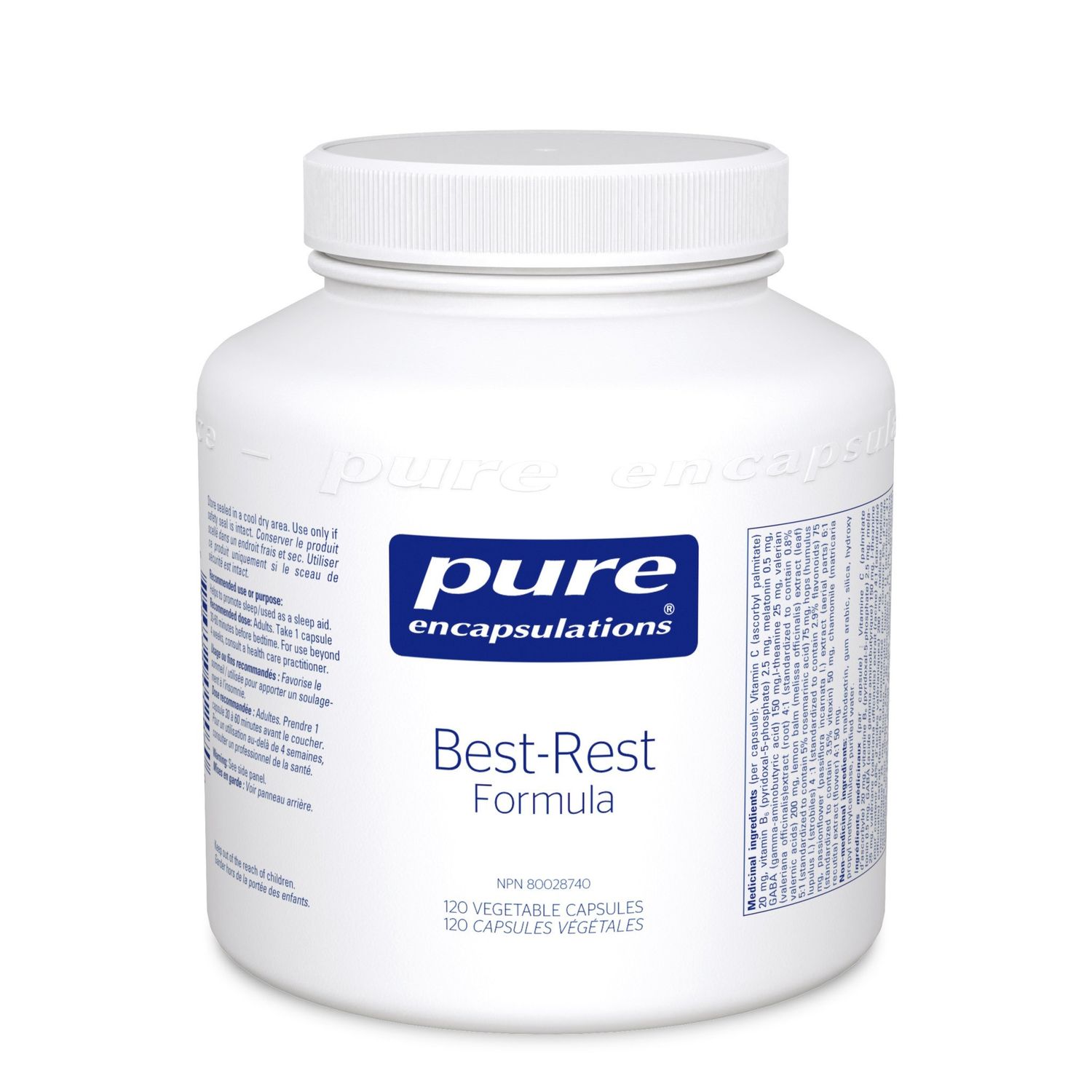 PURE ENCAPSULATIONS BEST REST 120 VEGICAPS