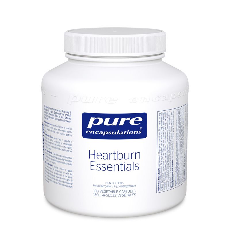 PURE ENCAPSULATIONS HEARTBURN ESSENTIALS 180 VEGICAPS