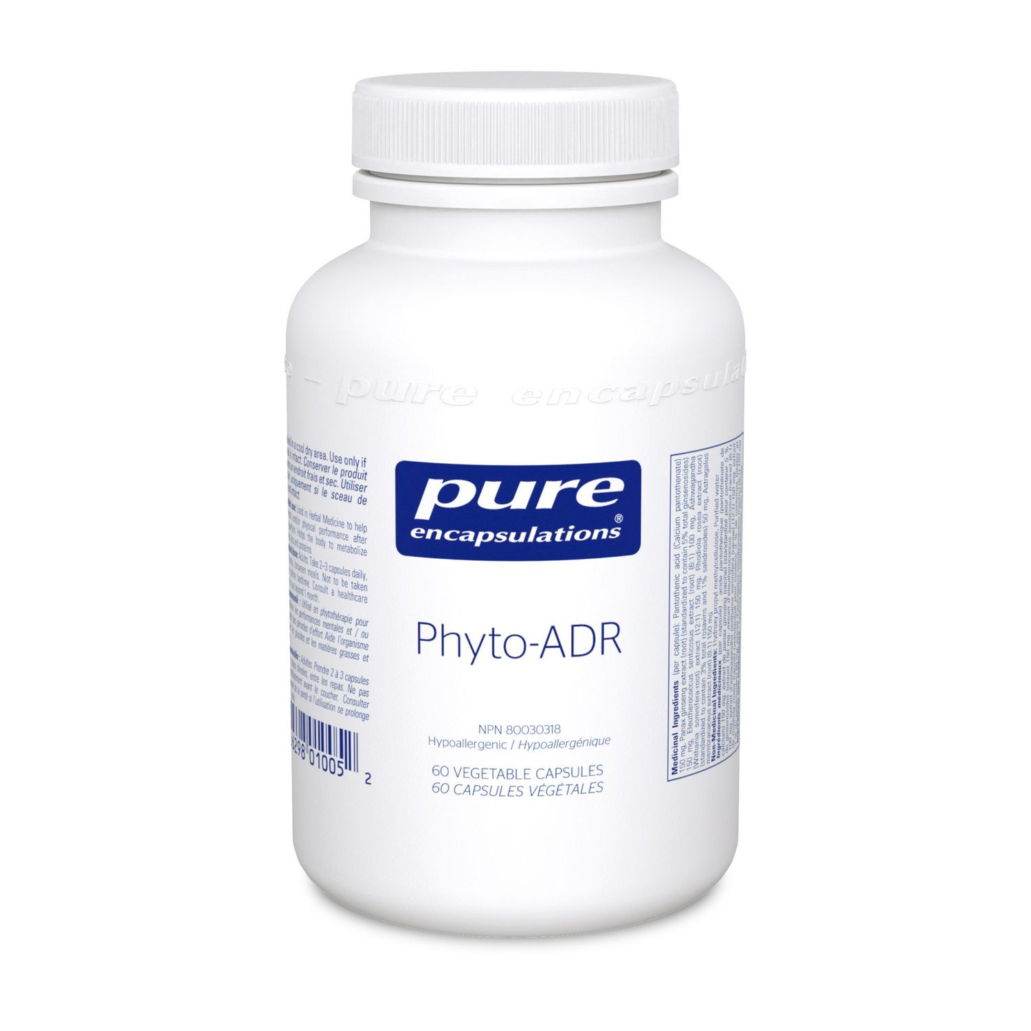 PURE ENCAPSULATIONS PHYTO-ADR 60 VEGICAPS
