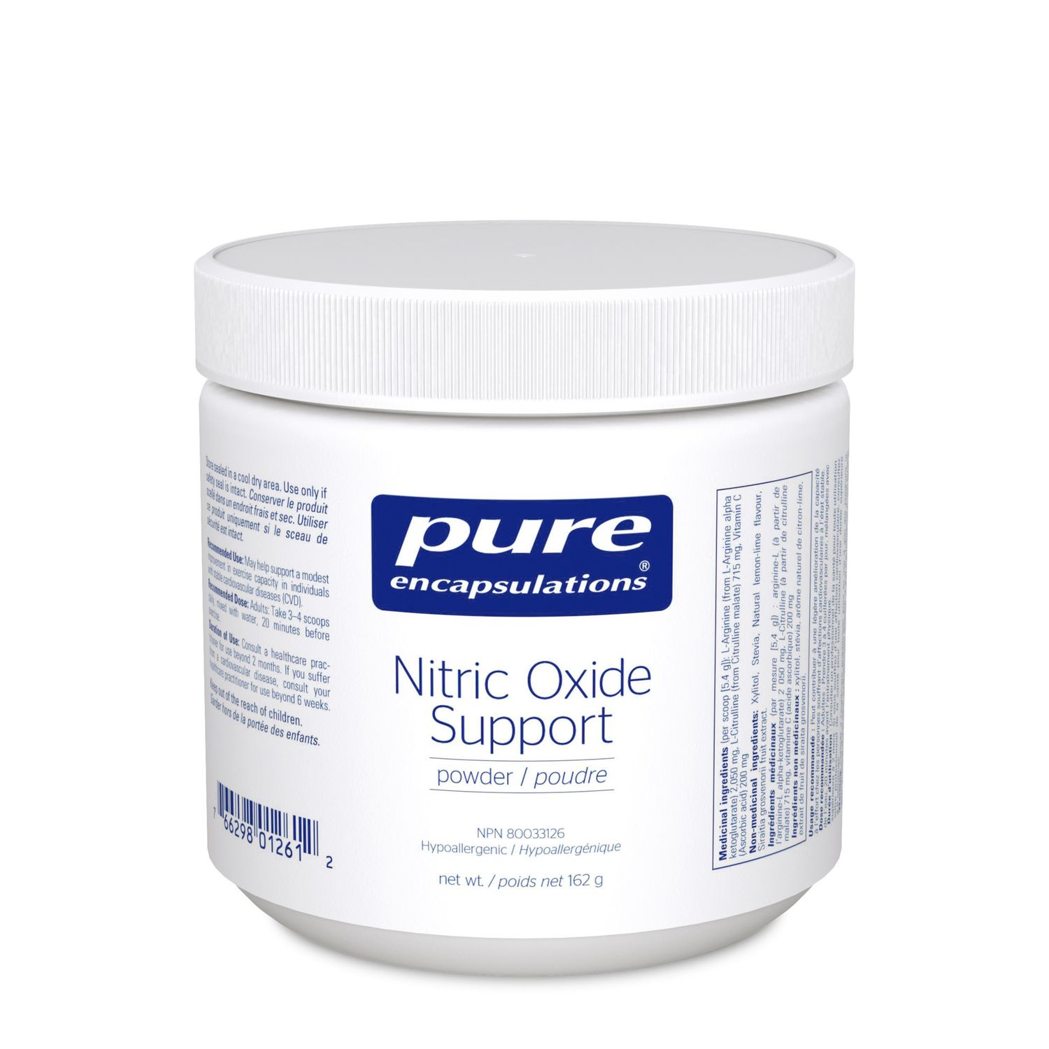 PURE ENCAPSULATIONS NITRIC OXIDE SUPPORT 162G