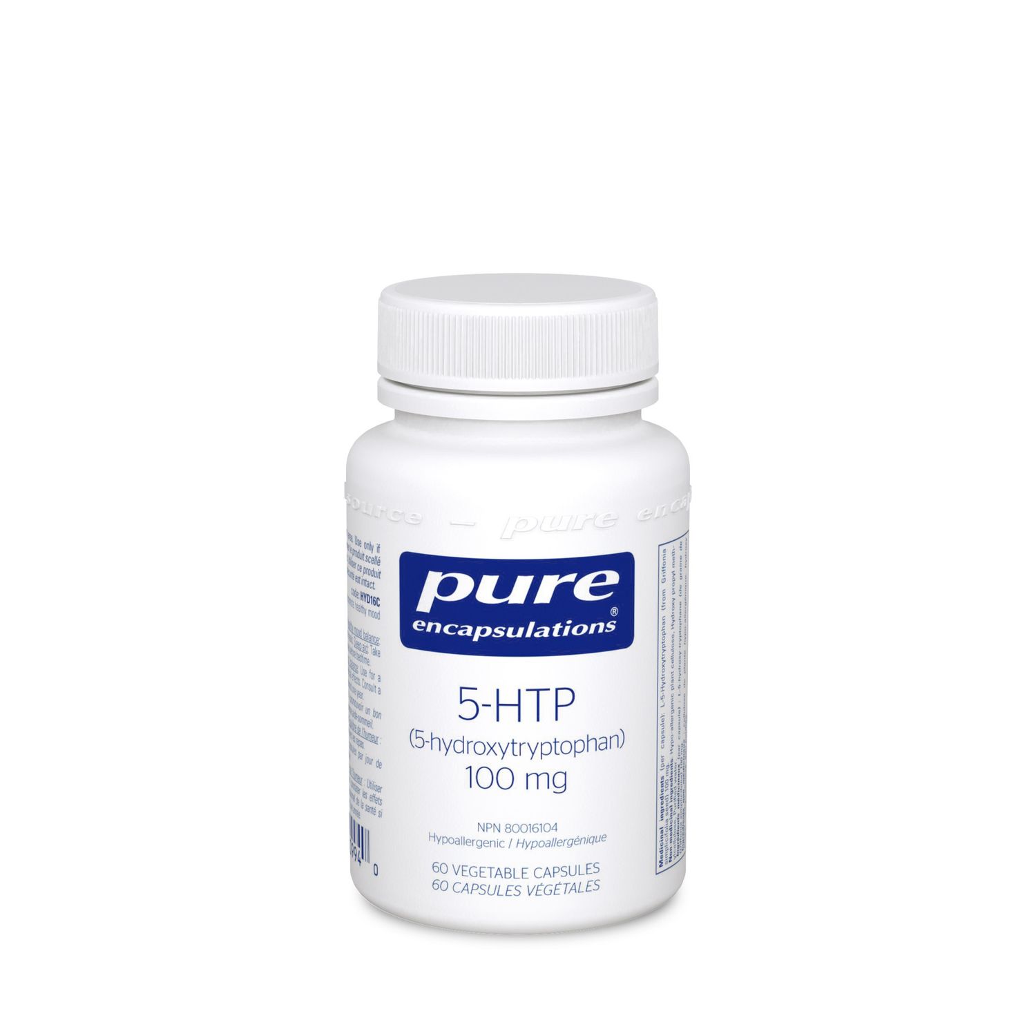PURE ENCAPSULATIONS 5-HTP 100MG 60 VEGICAPS