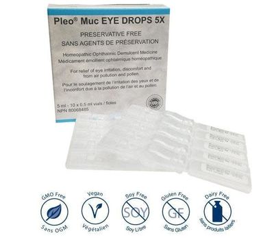 SANUM PLEO MUC(MUCOKEHL) EYE DROPS 5X (10 SINGLE VIALS)