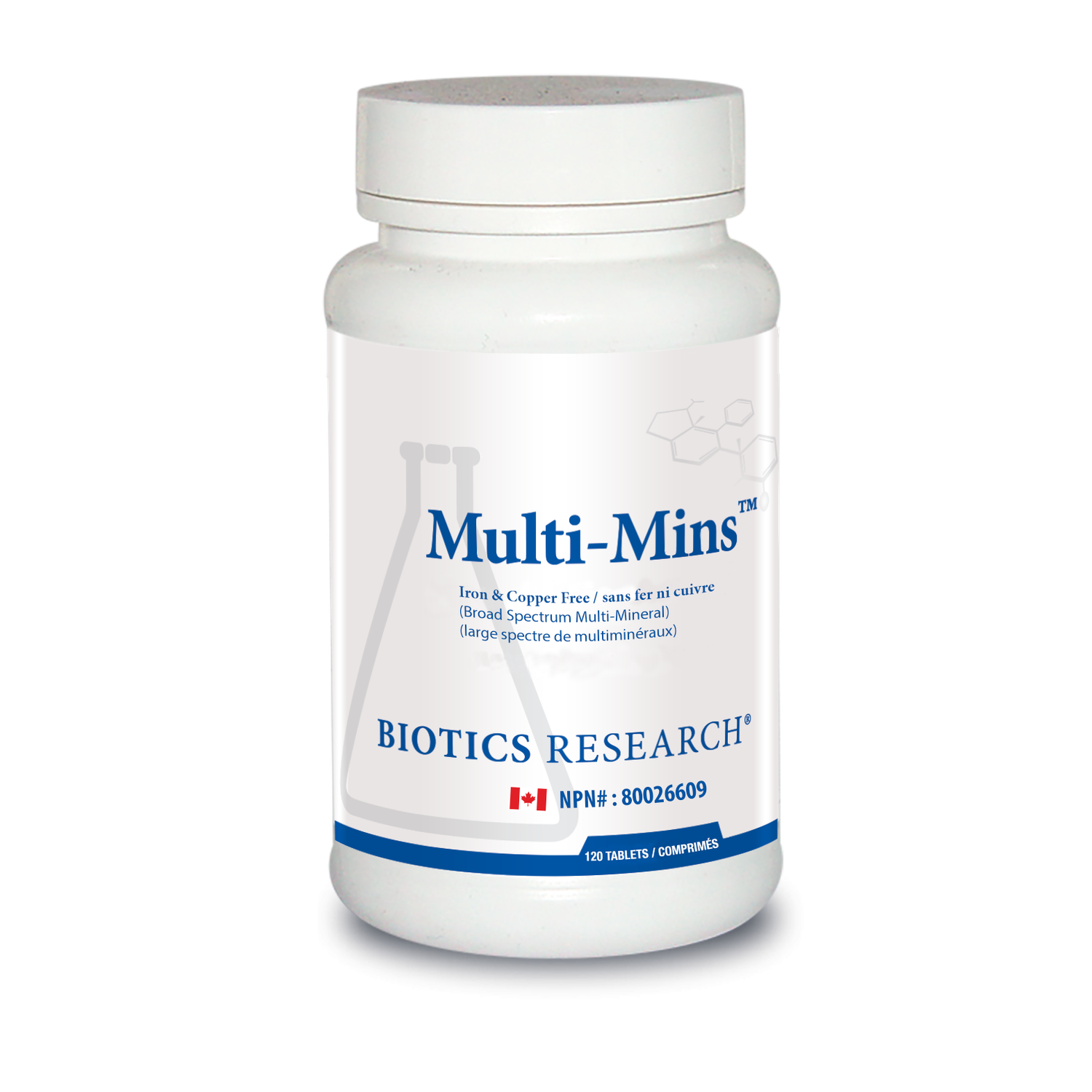 BIOTICS RESEARCH MULTI MINS IRON &amp; COPPER FREE 120 TABS