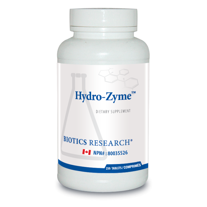 BIOTICS RESEARCH HYDRO-ZYME 250 TABS