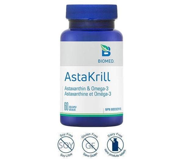 BIO MED ASTAKRILL (ASTA-X-KRILL) 60 CAPSULES
